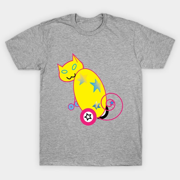 The Cat on wheels T-Shirt by SamiKay